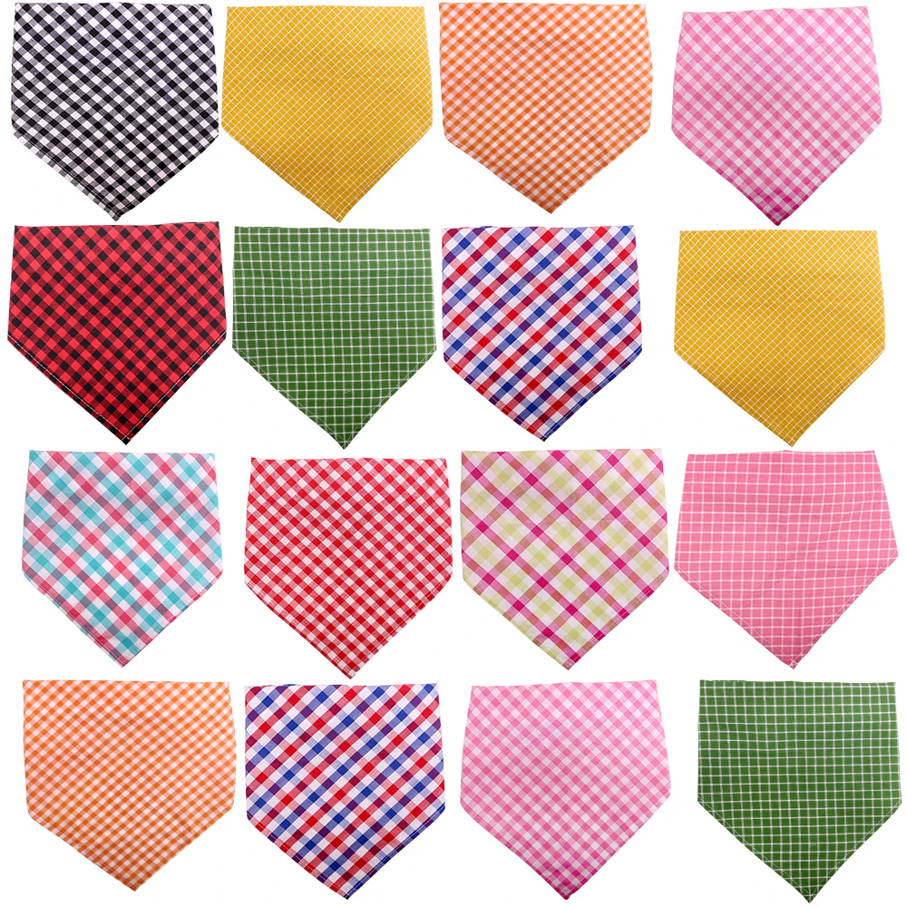 

60pcs Dog Bandana Cotton Pet Supplies Small Dog Accessories Thin Pet Dog Bandanas Scarf Small Dog Puppy Bibs Puppy Accessories