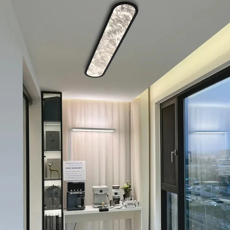 Modern Minimalist Nordic Ultra-thin Strip Cloud LED Ceiling Lights Art Creative Lamps for Living Room Home Decoration Chandelier