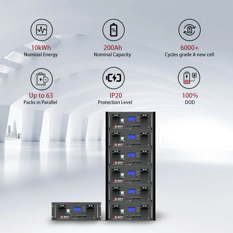 BSLBATT 48 volt rack mount lifepo4 lithium battery 10kwh