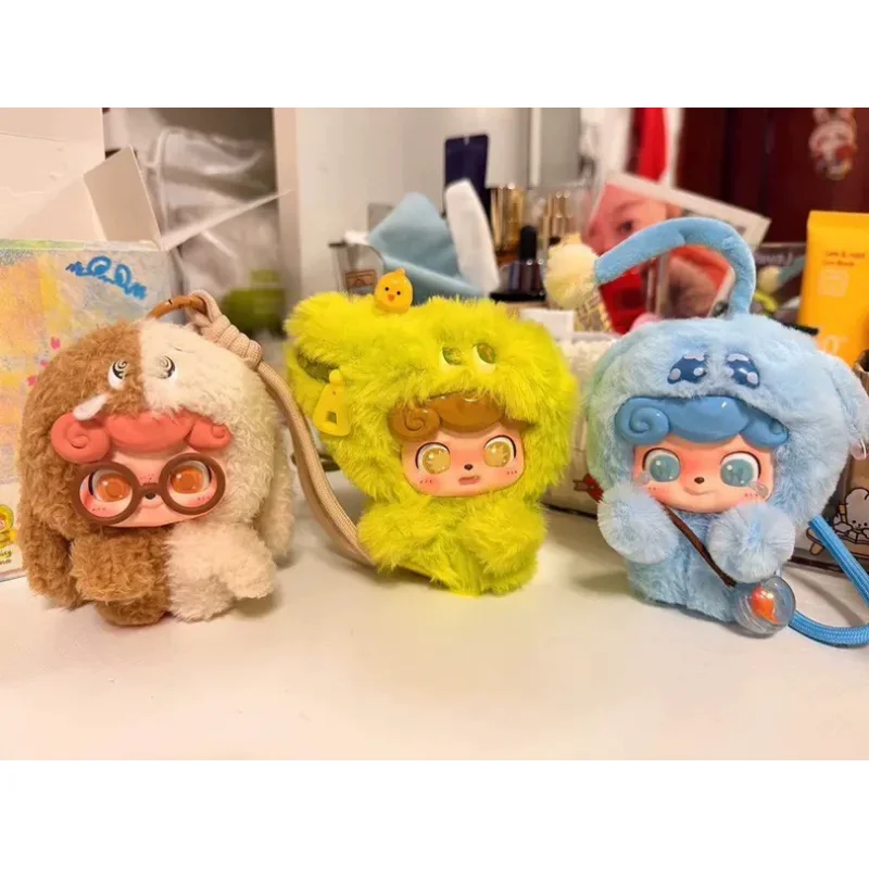 

Kawaii Q.Kid Emotional Hairy Monstersseries Plush Blind Box Kawaii Girl'S Like Plush Pendant Toys Vinyl Model Cartoon Decor Gift