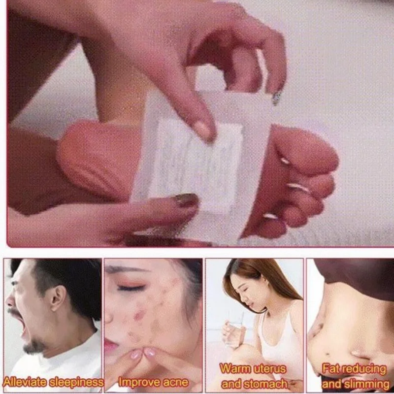 Korea KINOKI Gold 10Pcs/Box Cleansing Detox Foot Patch Remove Body Toxins Effective Detoxifying Pads Promote Good Sleep Stickers