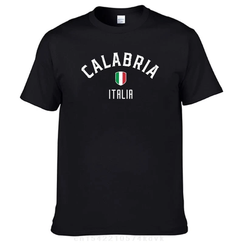 Camiseta de Calabria para hombre, ropa kawaii de gran tamaño, recuerdo italiano, Italia, Calabria