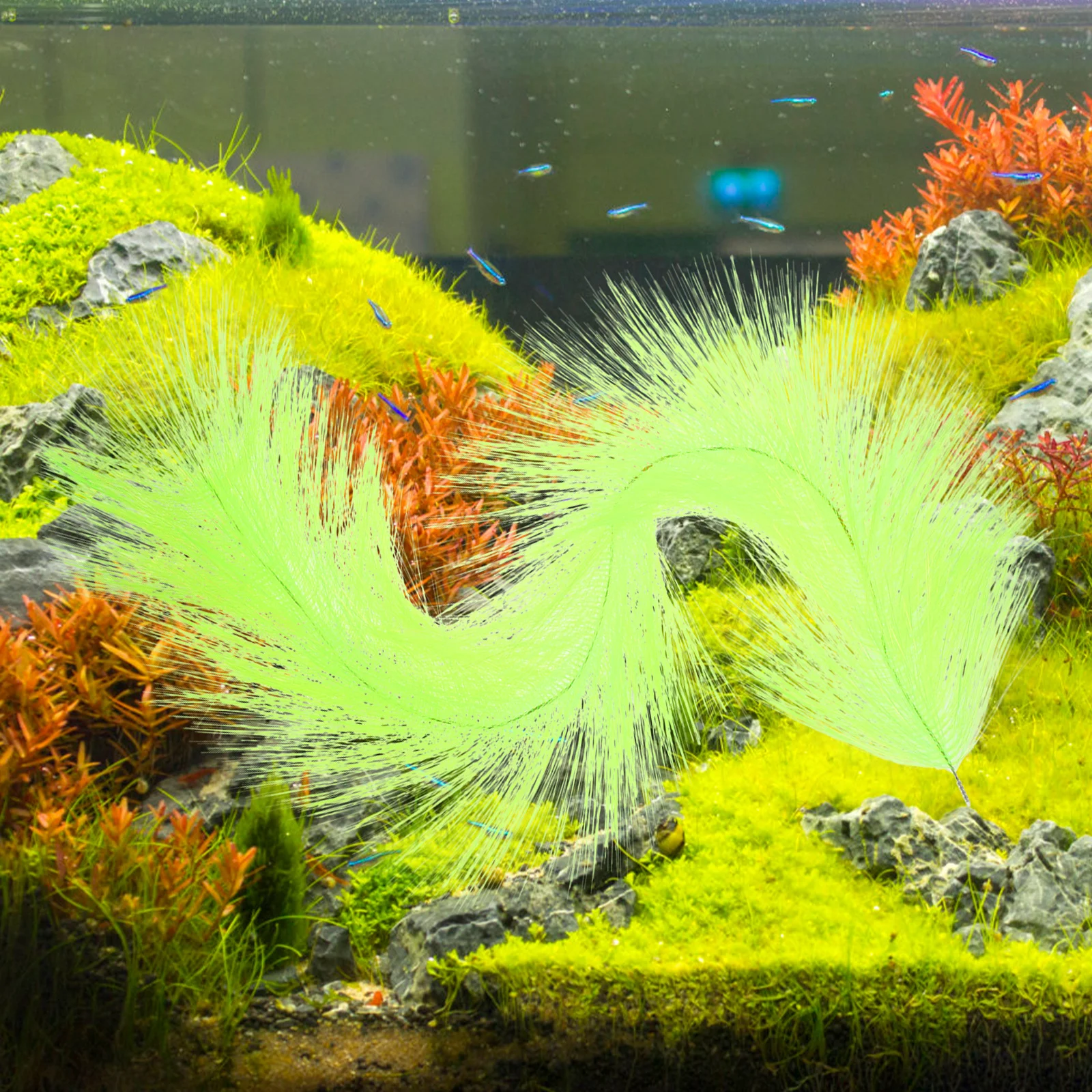 

Fish Breeding Grass Multifunctional Durable Rust-Resistant Aquarium Decoration Spawning Grass for Fish Tank Hatchery Shelter