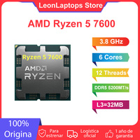 AMD Ryzen 5 7600 Original R5 7600 6-Core 12-Thread 3.8 GHzHighest 5.1 GHz AM5 Socket CPU Processor Gaming Desktop PC Without Fan