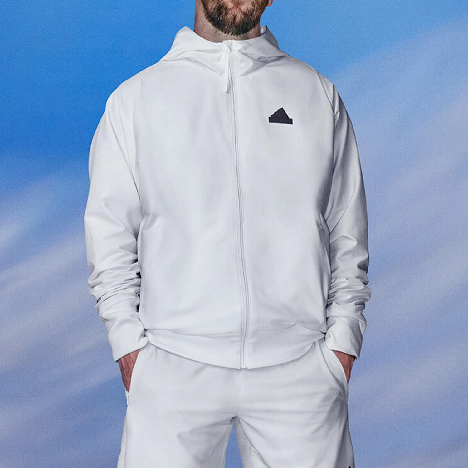 

Официальная аутентичная мужская повседневная куртка с капюшоном Adidas Messi в одном стиле IN1843