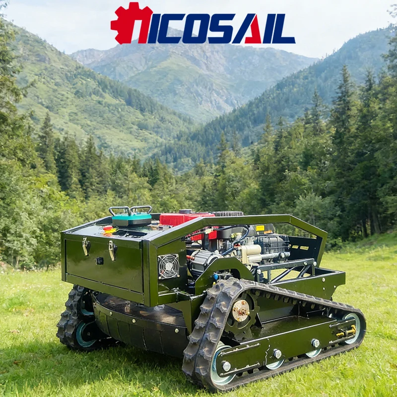 

Nicosail HS1000 All Terrain Remote Mower 1000mm Cutting Width for Farm Garden Large Area Mowing
