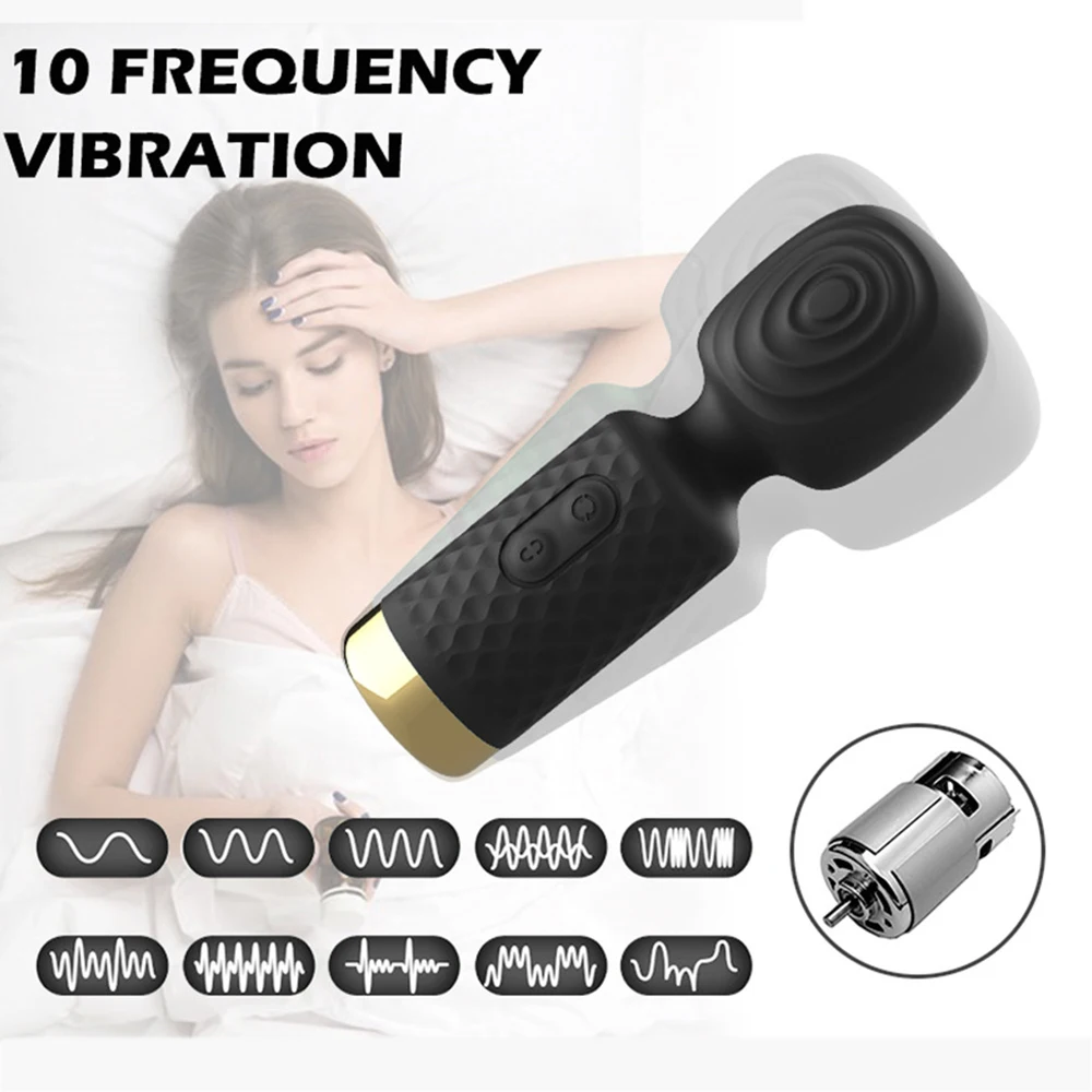 Magic Wand AV Vibrator for Women Wireless Rechargeable Clitoris Stimulator Mini Massager Sex Toys Female for Adult Goods Massage