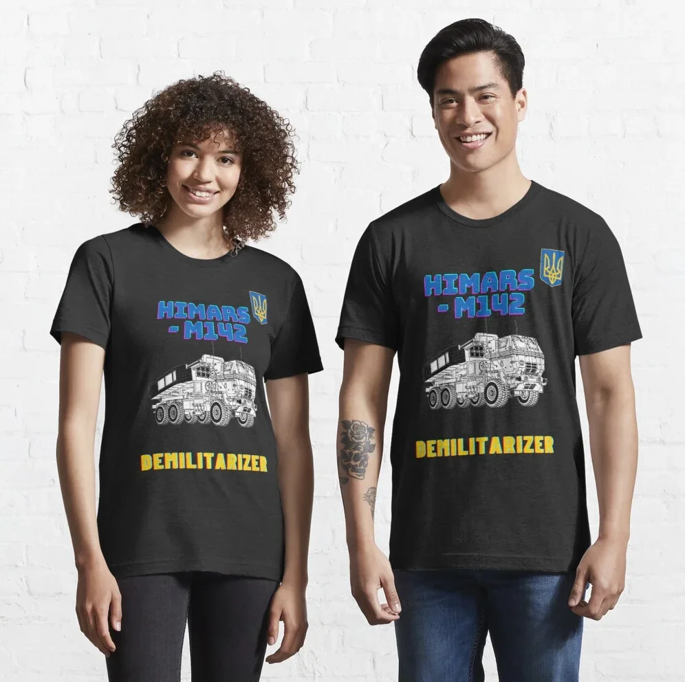 M142  High Mobility Artillery Rocket System T Shirt. New 100% Cotton O-Neck T-shirt Casual Mens Top