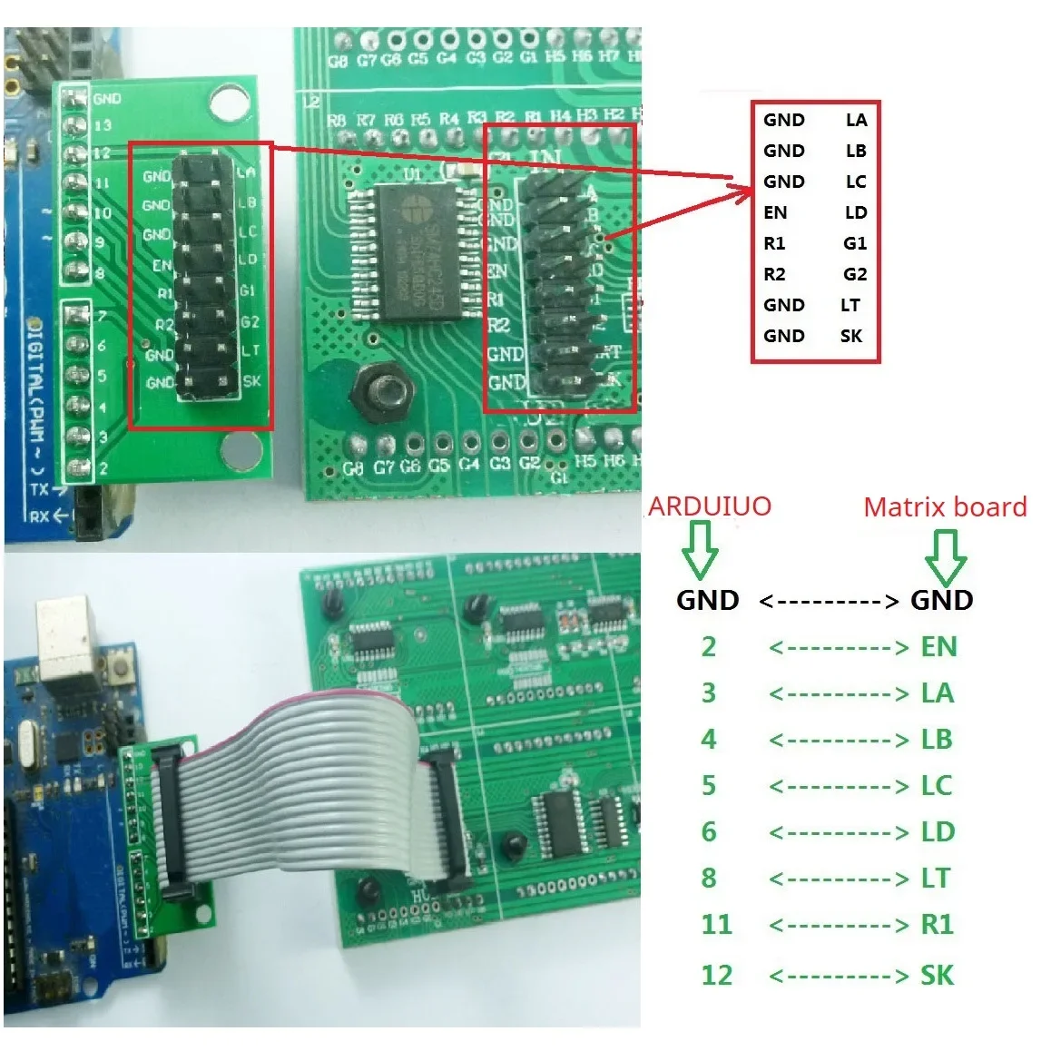 64x32 64x16 Dot Matrix Screen HUB08 Adapter Board Diy for Arduino UNO MEGA2560 Christmas Valentines Day Gift electronic hobby