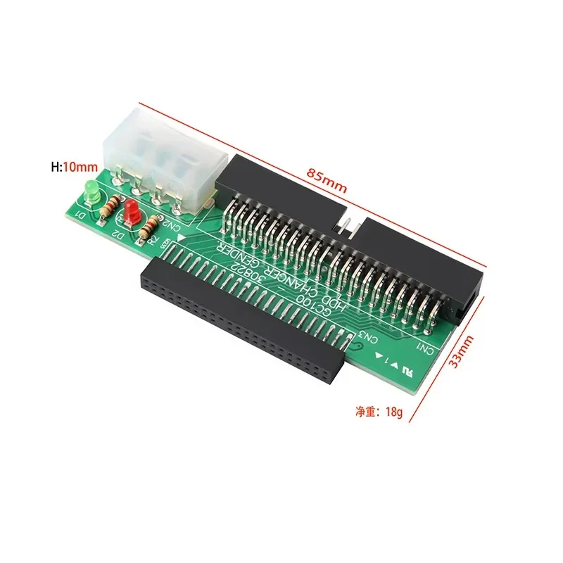 3.5 IDE male to 2.5 IDE female 44 pin to 40 pin SATA converter adapter card for laptop desktop PC