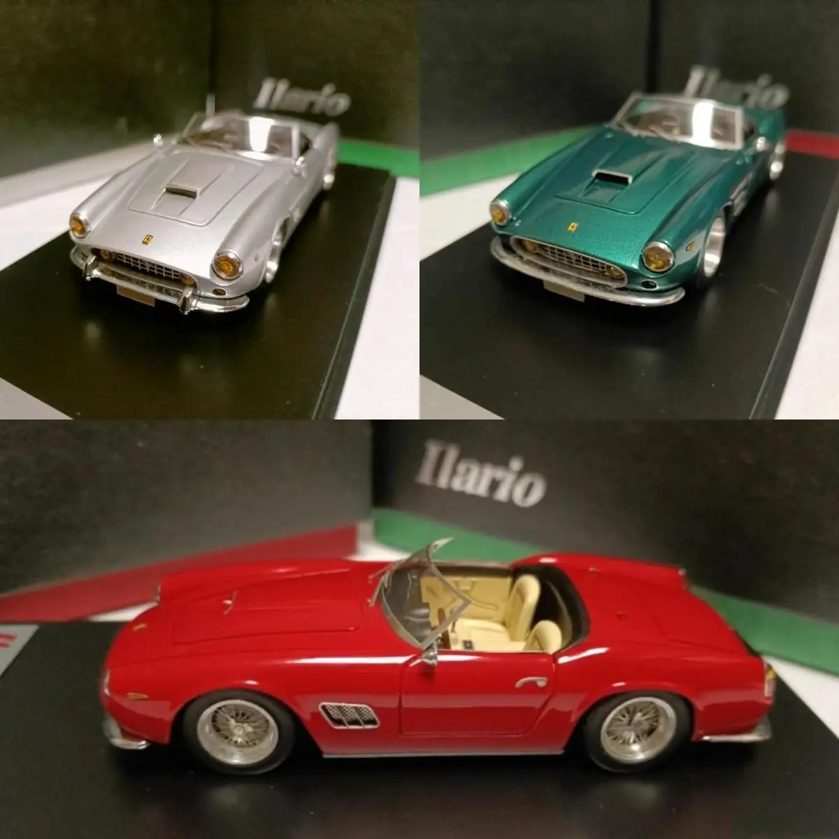 

ilario 1:43 250GTO California 1963 Vintage Car Simulation Limited Edition Resin Metal Static Car Model Toy Gift