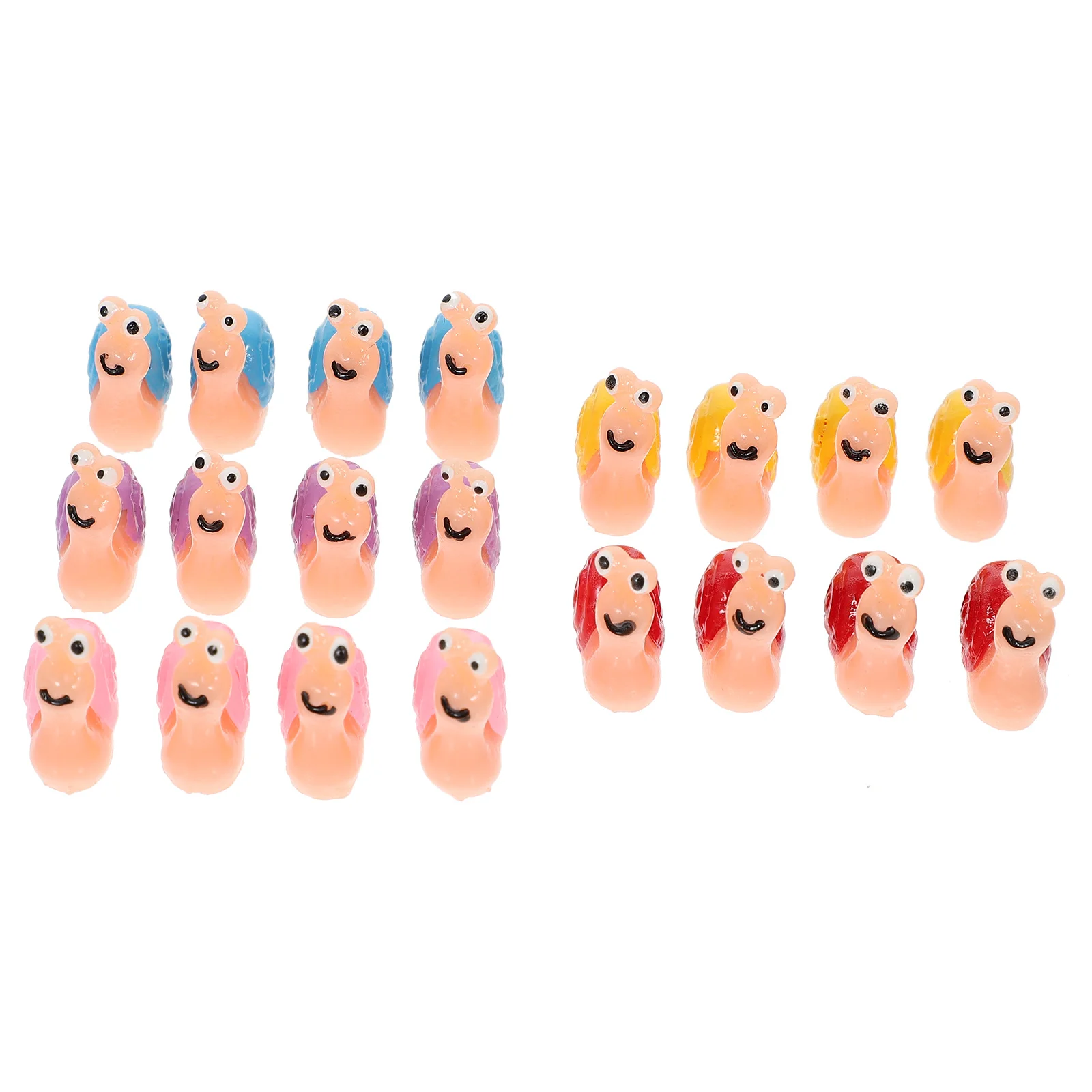 

20Pcs Resin Snail Shape Ornament Garden Decorations Micro Landscape Adornments Micro Landscape Ornament Garden Decors