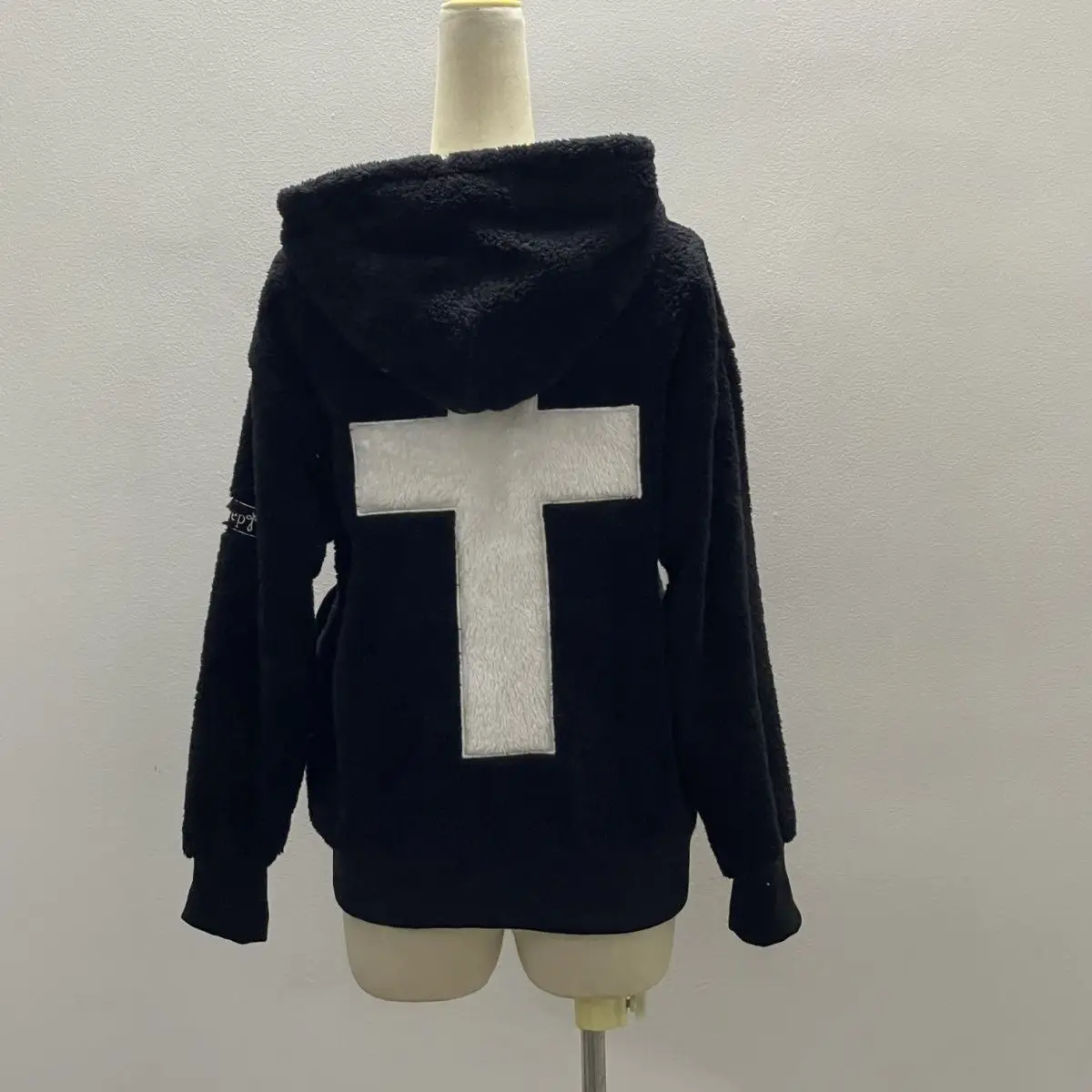 Felpa con cappuccio vintage americana punk ricamata da donna giacca cardigan croce gotica moda subcultura autunno inverno felpa novità