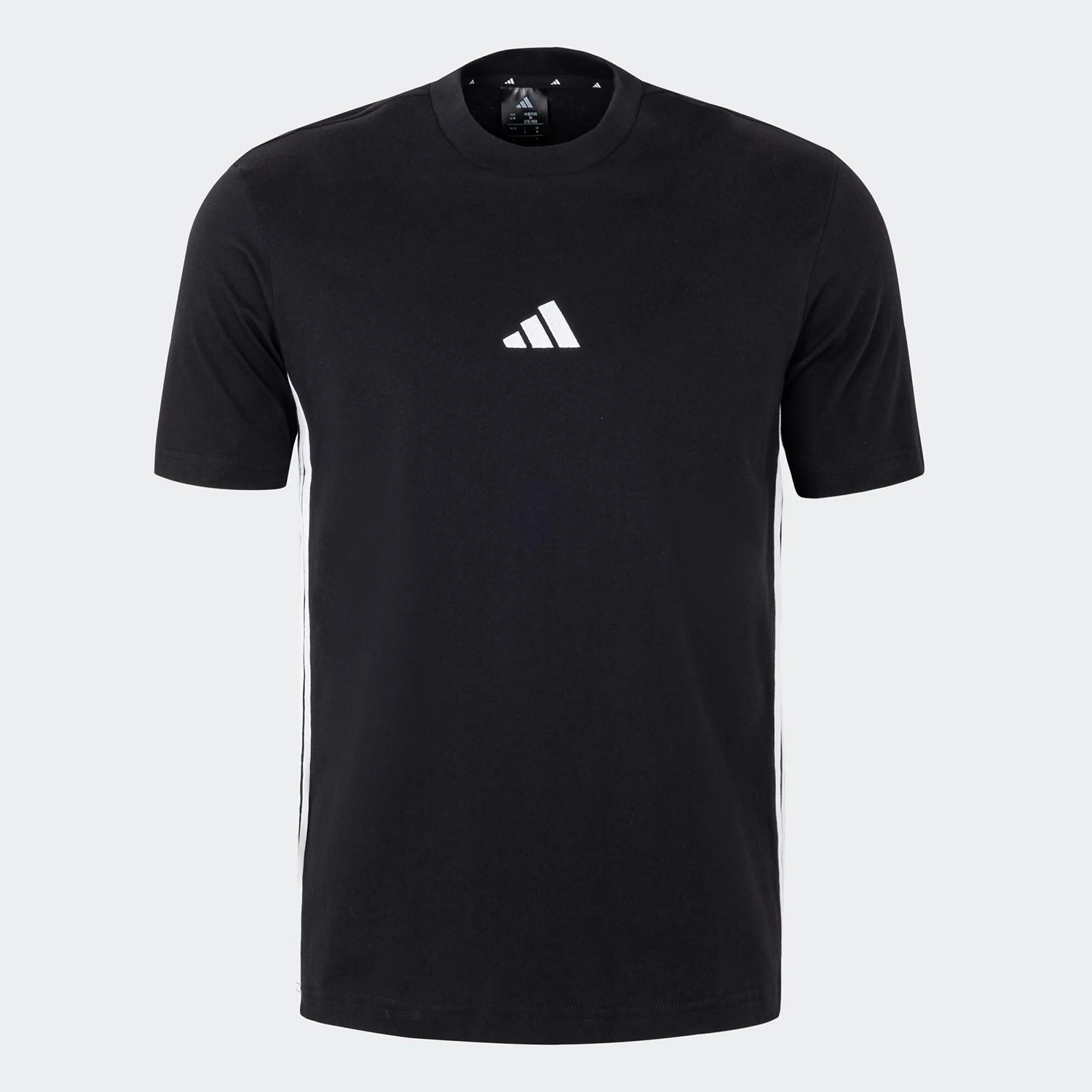 adidas-genuine-new-men's-knitted-breathable-sports-splicing-short-sleeved-shirt-jy8564