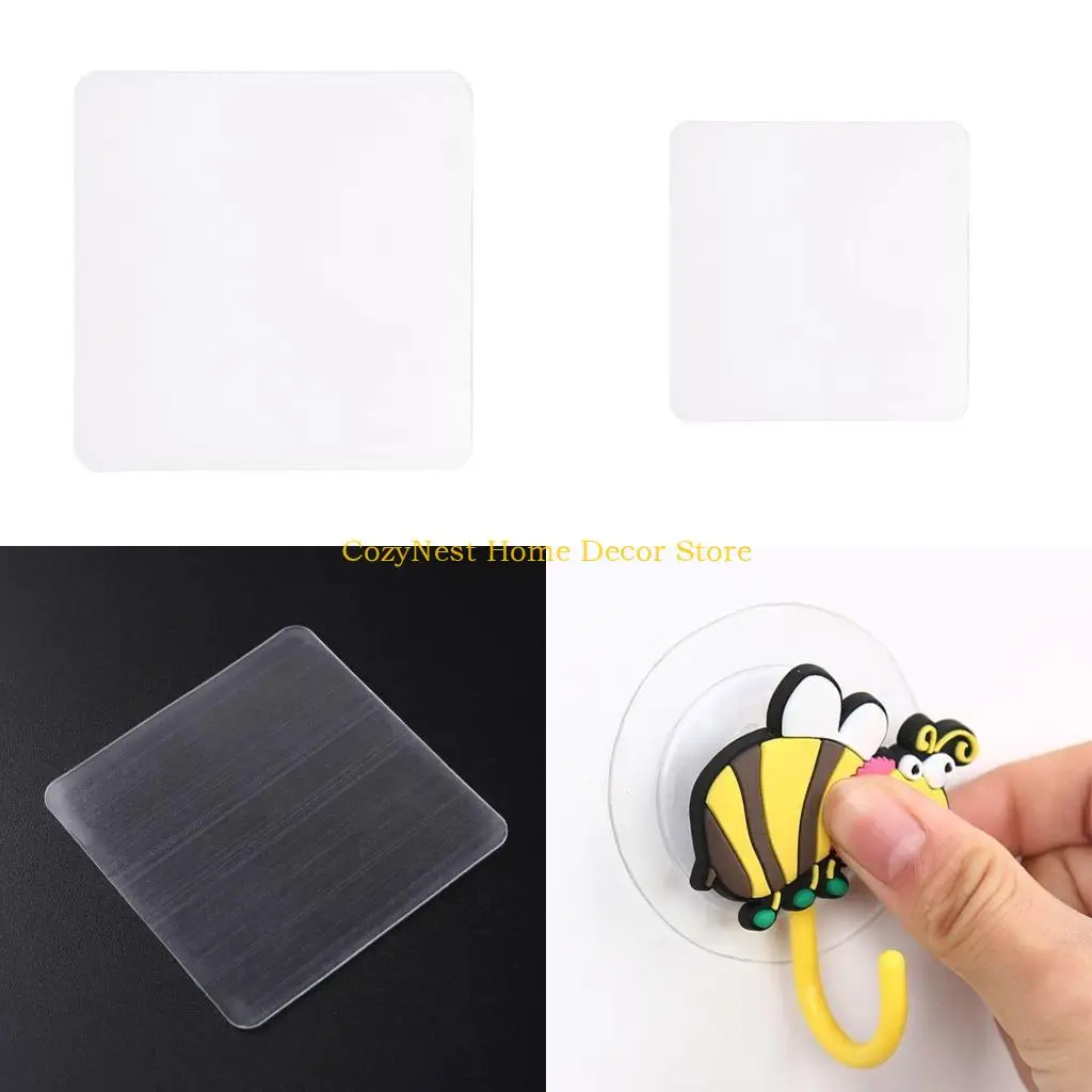 92MF Double Side Tape Sticker Suction Cup Sucker Auxiliary Strong Adhesive 75x75mm