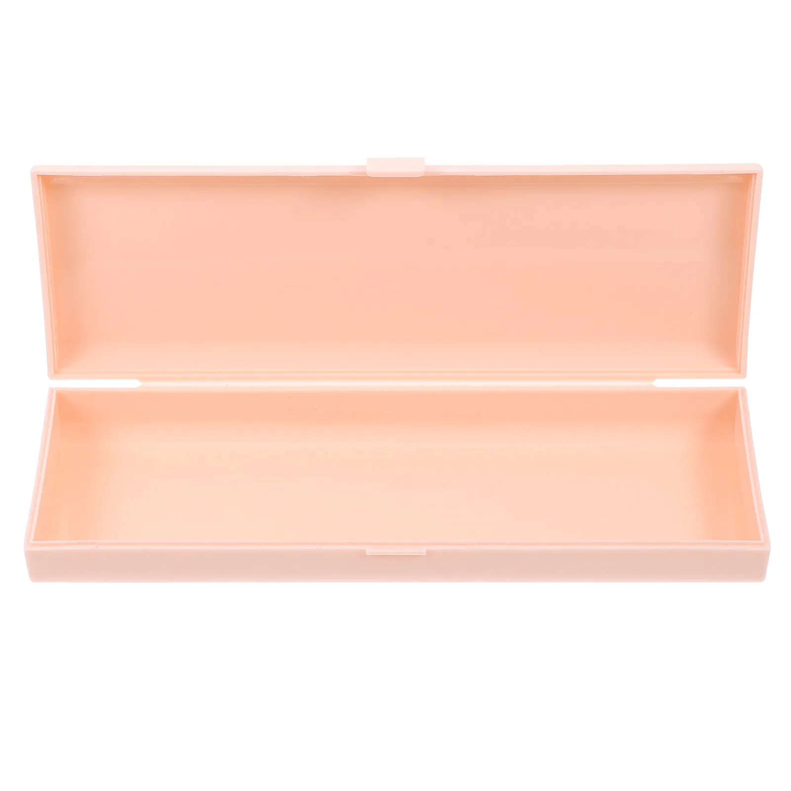 1Pcs Portable Stationery Case Simple Creative Design Smooth Polished Surface Non-Slip Grip Student Pencil Box Pen Storage Box