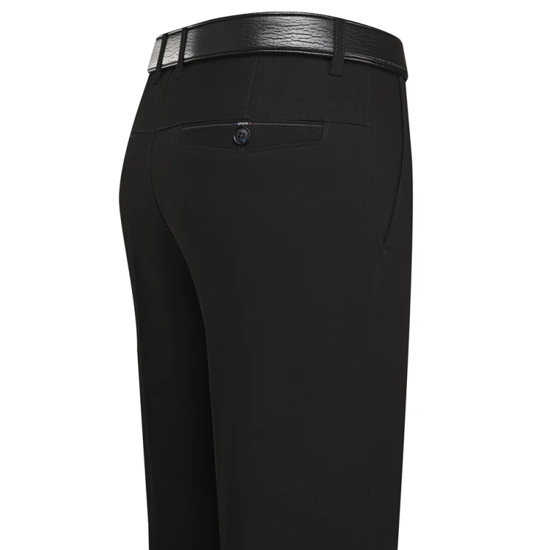 Heren Zakelijke Casual Broek Lente En Herfst Elastische Casual Carrière Formele High-End Rechte Pijpen Pakken