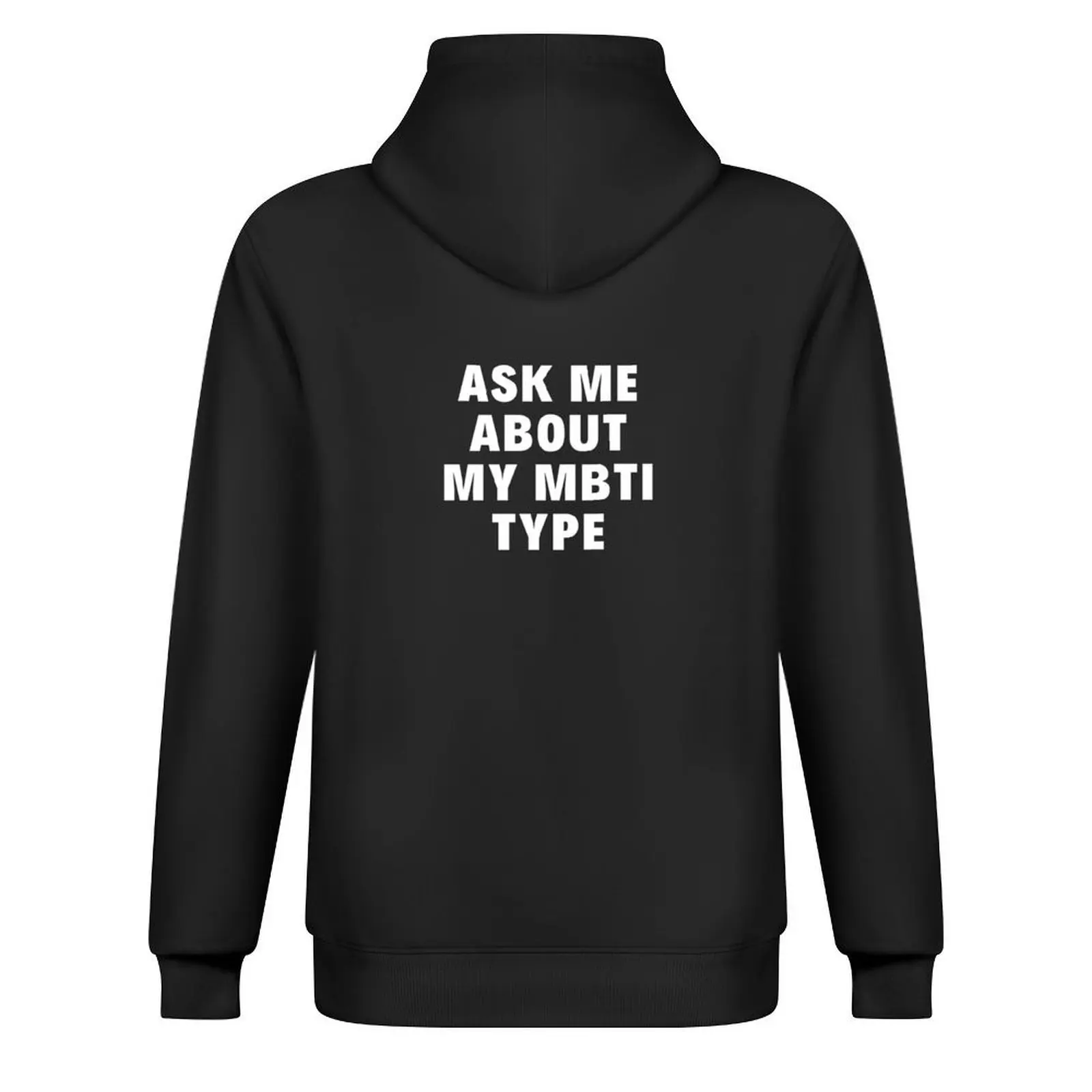 اسألني عن بلدي MBTI نوع هوديي أزياء الرجال النمط الياباني ملابس الشتاء الرجال الشتاء سترة هوديس للرجال جودة عالية