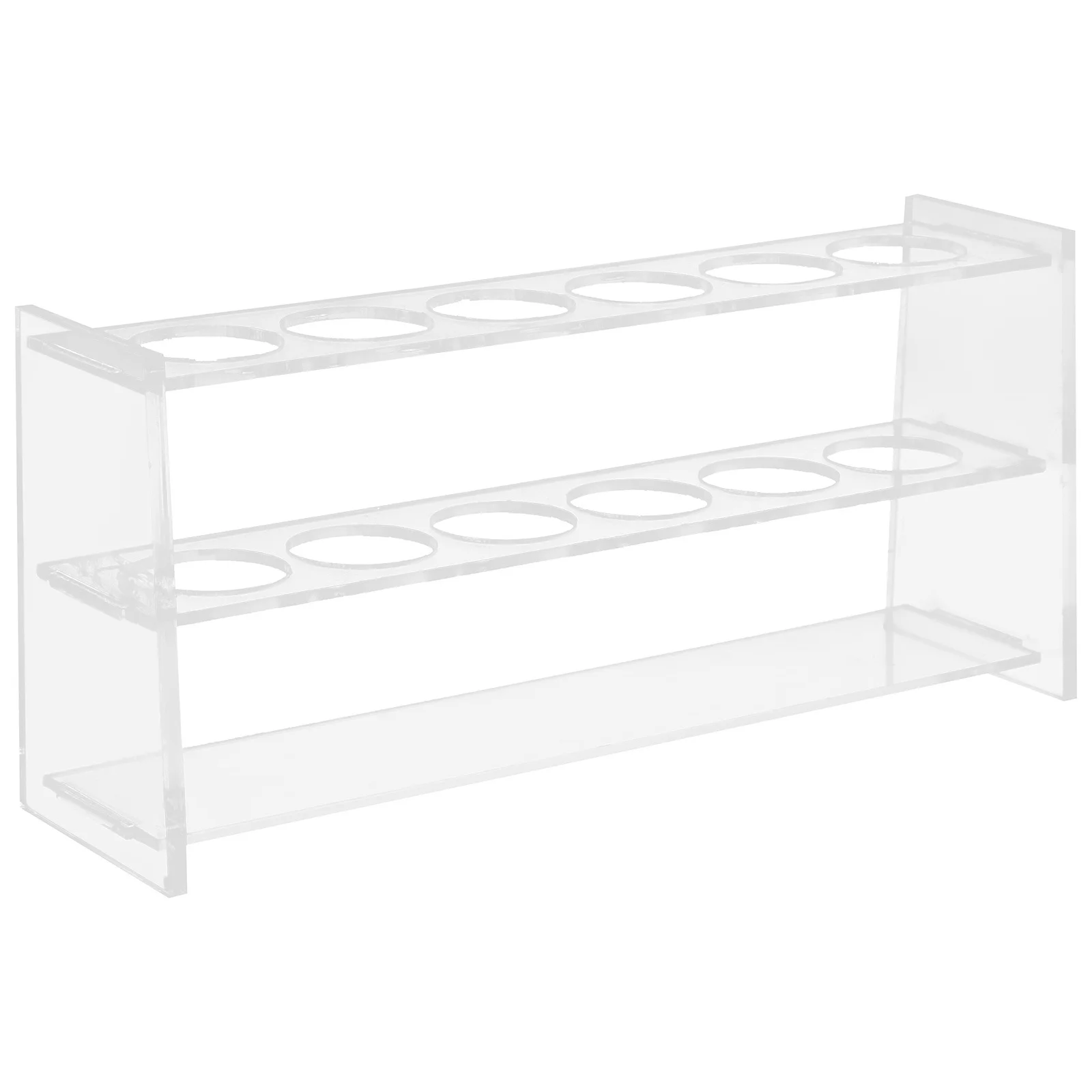 

Acrylic Test Tube Rack 6 Holes Laboratory Storage Organizer Holder for Test Tubes Tubes Sampling Tube Stand