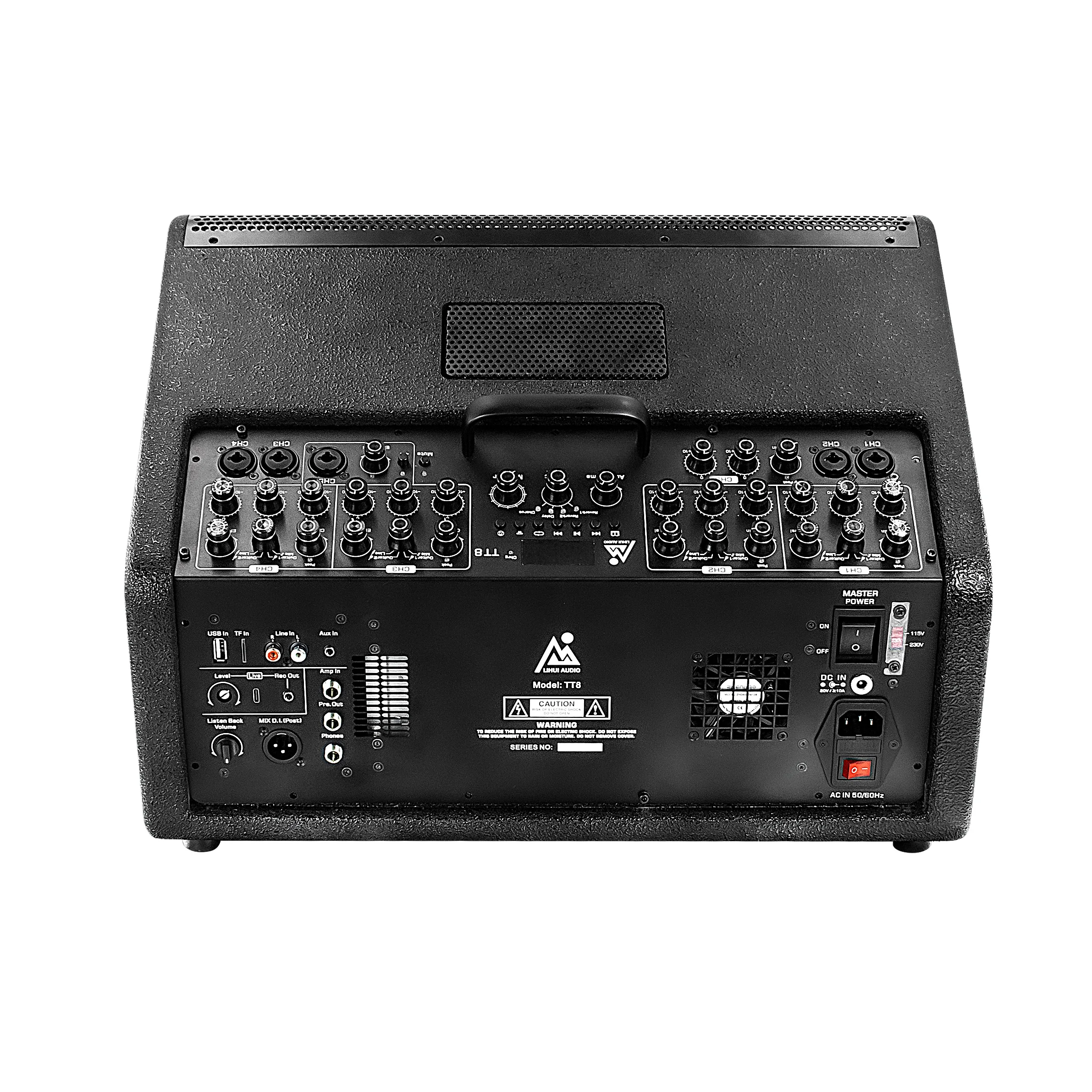 Lihui TT8 Bluetooth Professional Speaker 8inch Outdoor Performance Portable Speaker With Battery  Bluetooth Speaker