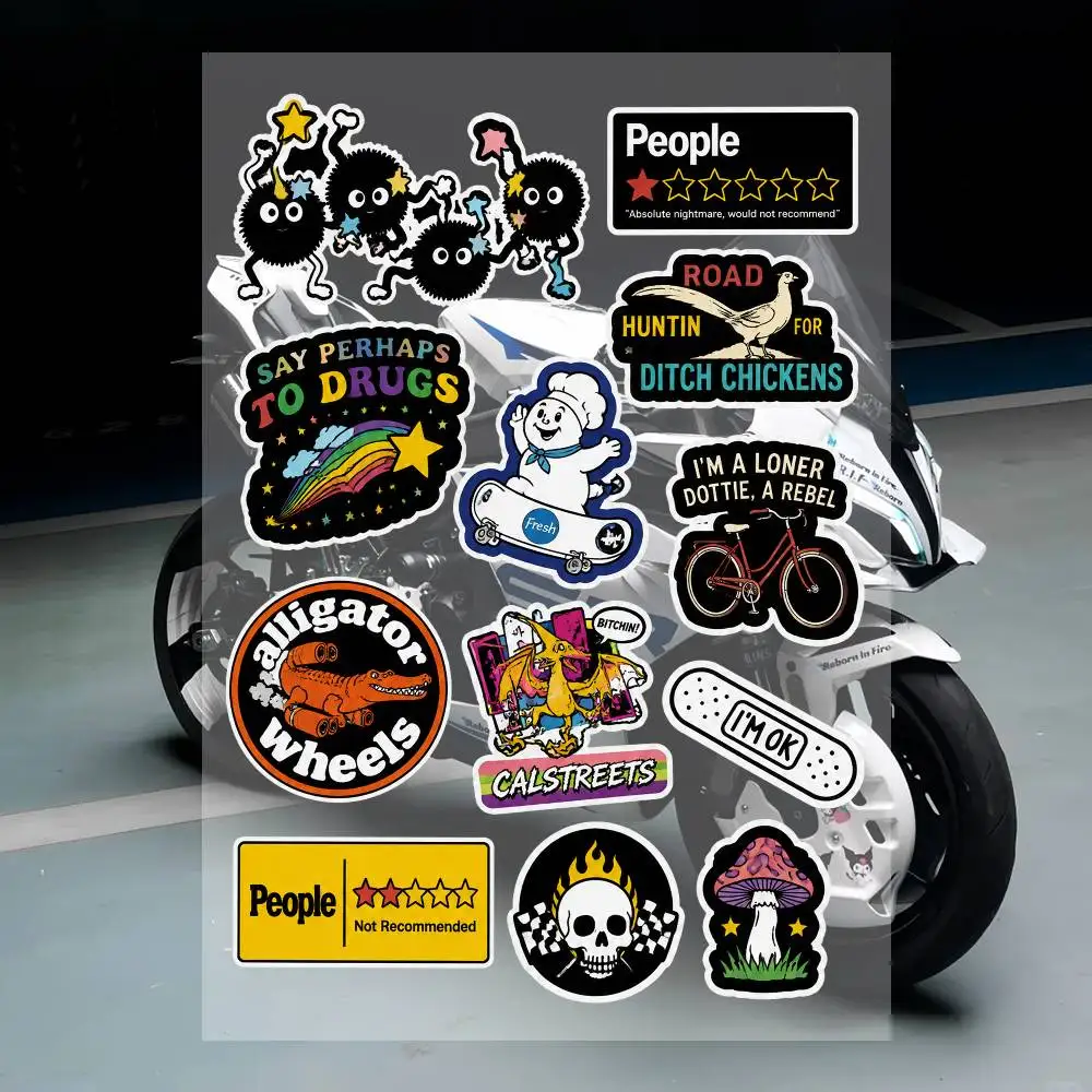 A-funny Streetwear Brand Stickers Set Waterproof Vinyl Decals For Laptop Helmet Skateboard Motorcycle Car Phone Case