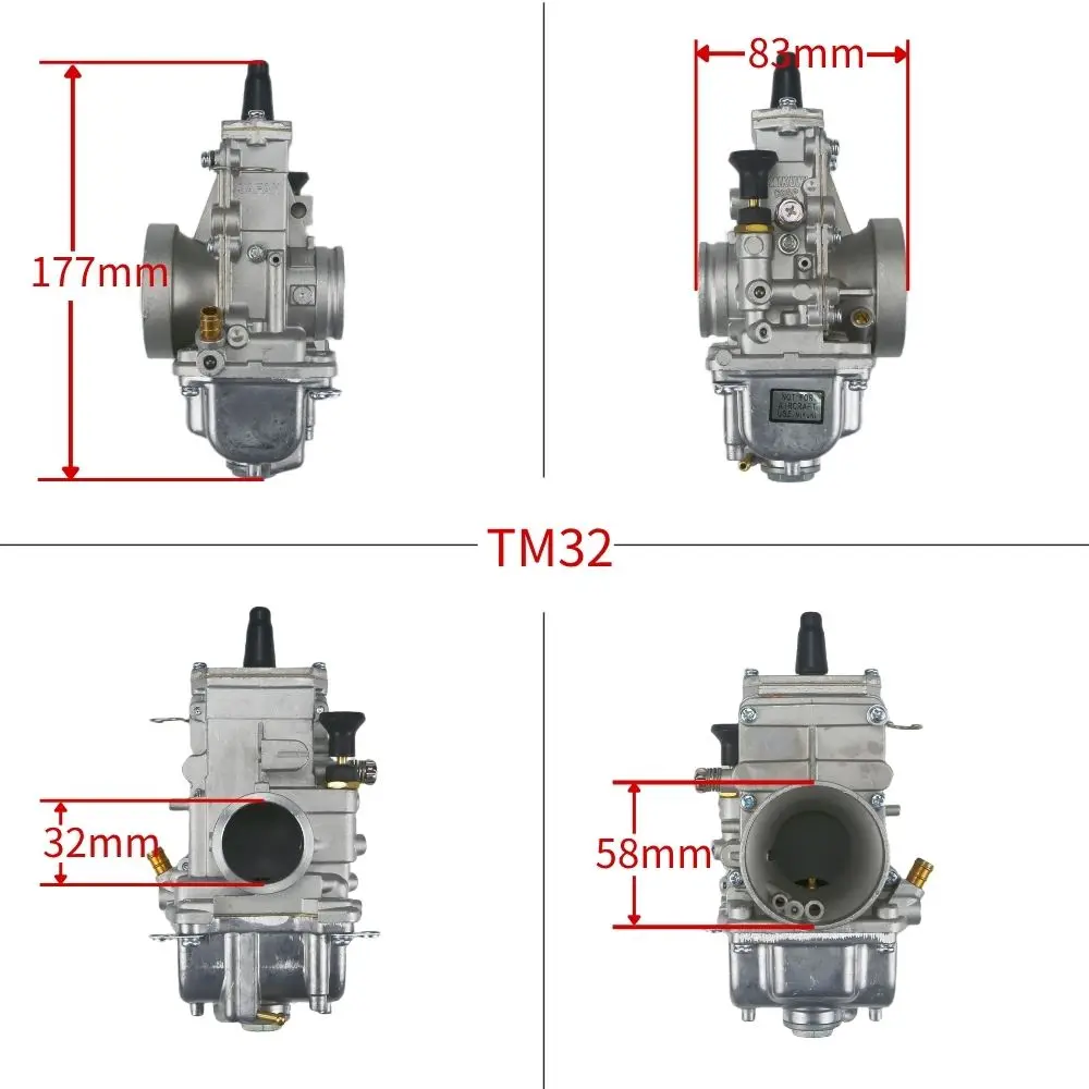 32mm Carburetor For Yamaha Honda Mikuni Kawasaki Suzuki 2/4 Stroke Engine Motorcycle Accessories Motorcycle Carburetor TM32