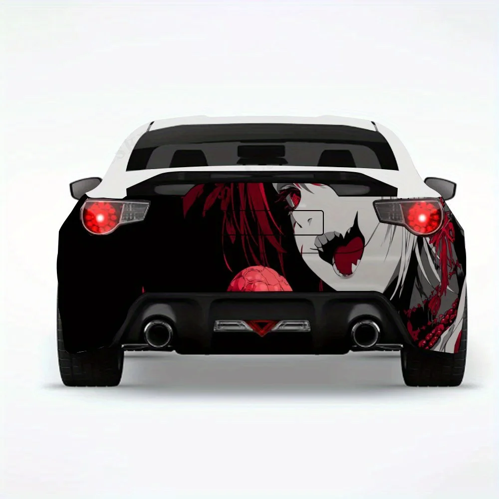 

Темный демон женщина красное сердце автомобильная наклейка, автомобильные виниловые обертки для украшения и защиты-водостойкие самоклеящиеся виниловые наклейки