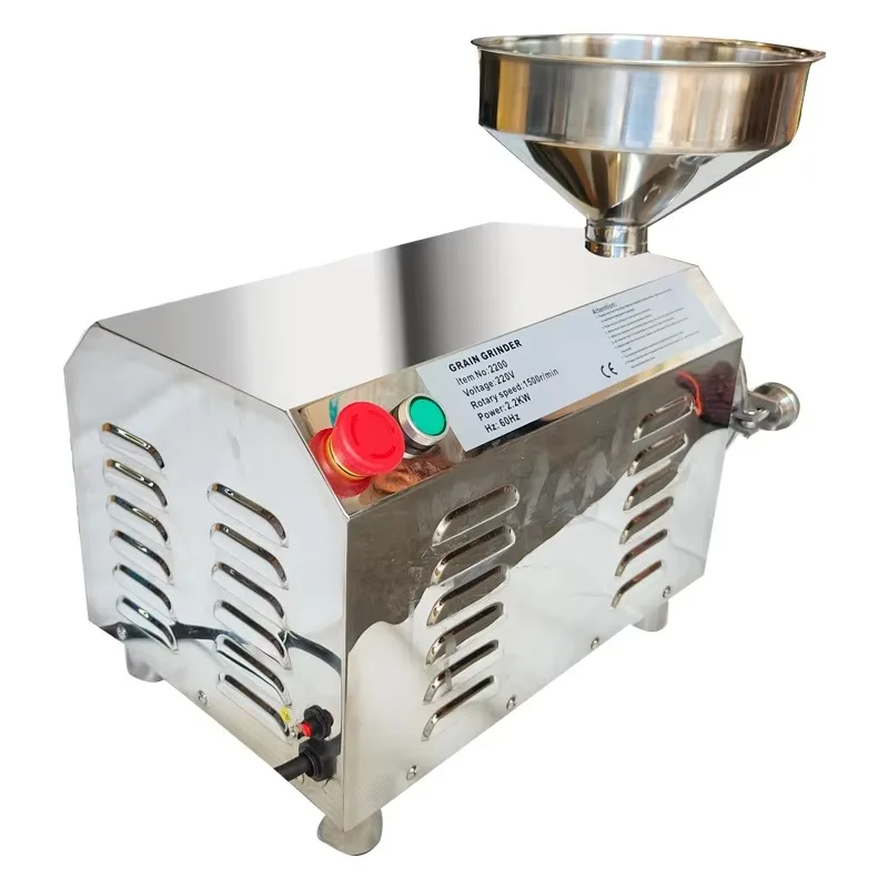 Penggiling Listrik 2.2kW/3HP untuk Penggilingan Tepung Rumah Tangga - Cocok untuk Produksi Tepung Gandum, Biji-bijian, dan Bumbu Bubuk