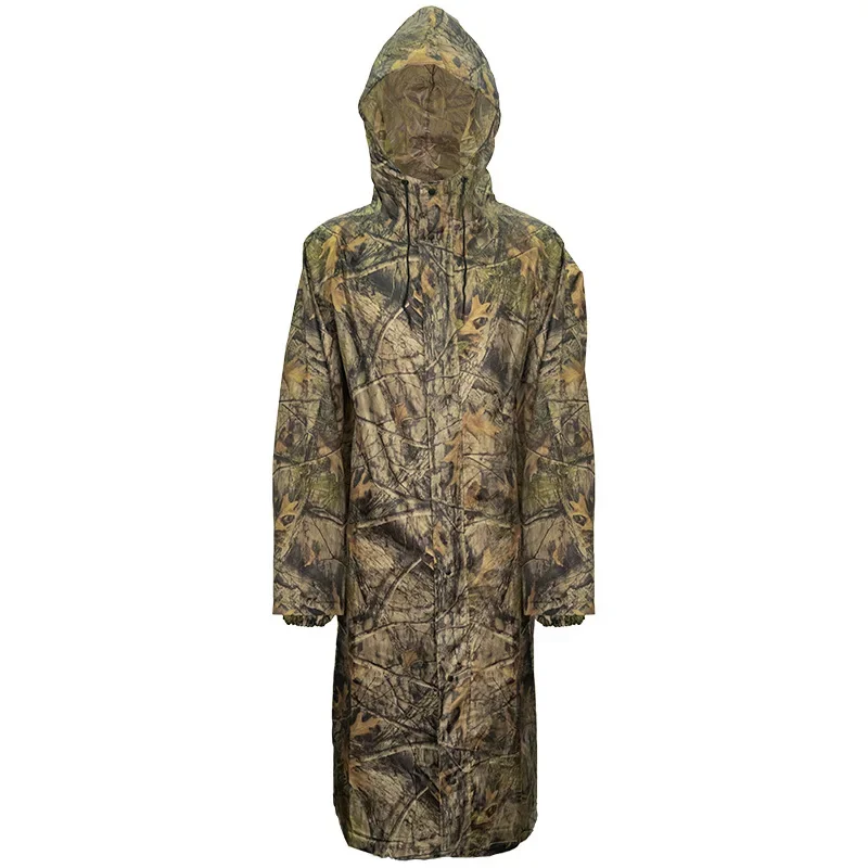 Long Sleeve Waterproof Raincoats Breathable Camouflage Motorcycle Poncho Tactical Camping Hiking Hunting Gear Rainwear