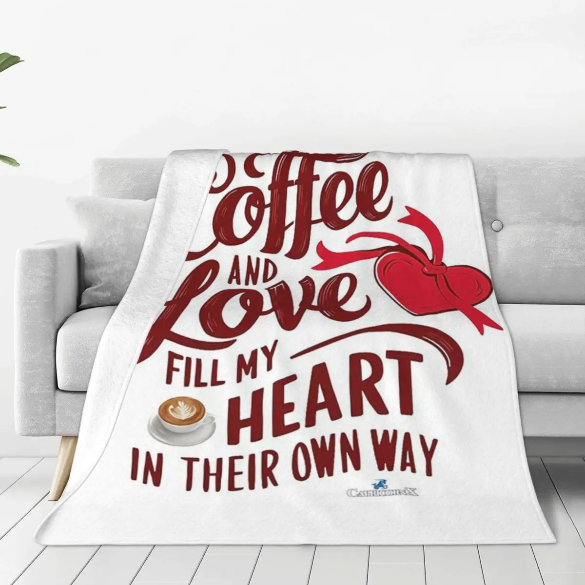 Both Coffee And Love Fill My Heart In Their Own Way Blanket Fleece Sofa Throw Blankets For Home Bedroom Throws Bedspread Quilt