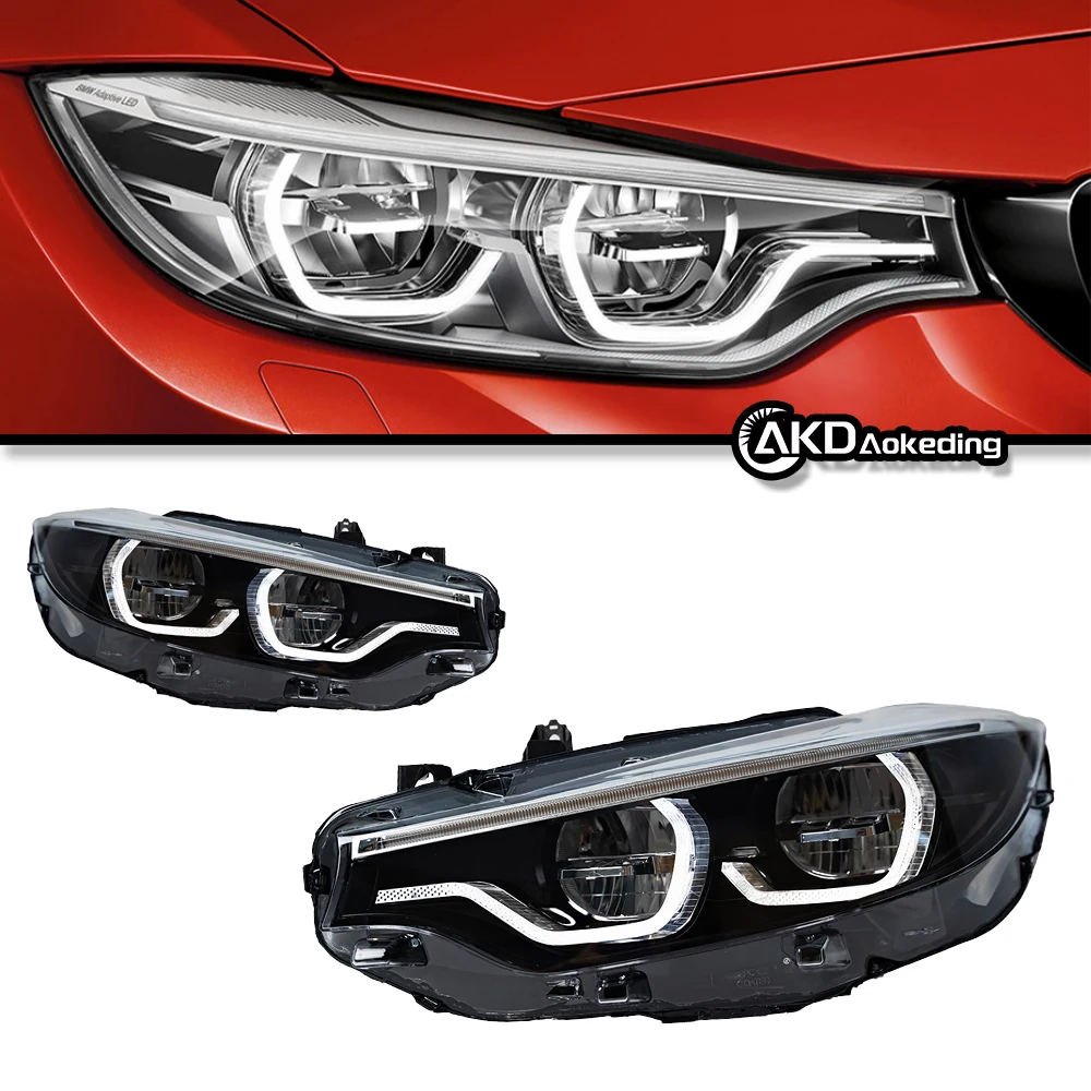 Auto Parts For BMW F32 Headlights 2013-2019 4 Series F33 F36 M4 latest Styling LED Daytime Lights Dual Projector Car Accesorios