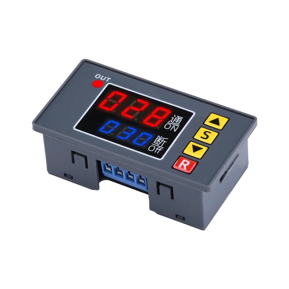 Digital Time Delay Relay DC 12V DC 24V AC 110 220V Dual LED Digital Relay Timer Control Switch Time Delay Switch Relay