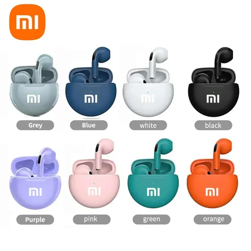 Original XIAOMI Air Pro 6 Earphone TWS 9D HIFI Headset Bluetooth Music Earbuds For IPhone Android Wireless Pods Headphones