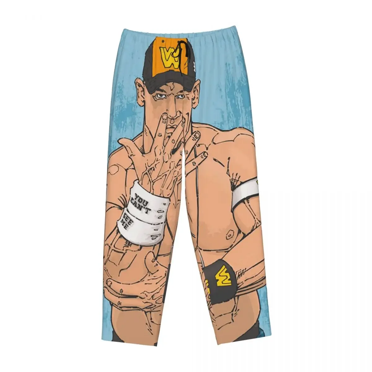

Женские пижамные брюки Custom John Cena Respect Earn It с мультяшным рисунком рестлера, для дома и сна, с карманами