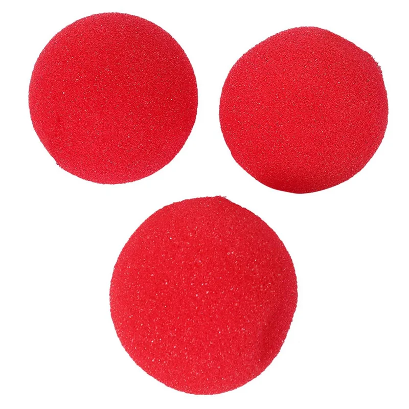 

AIAI 50Pcs Adorable Red Ball Sponge Clown Nose For Party Wedding Decoration Christmas Halloween Costume Magic Dress