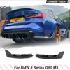 車のリアバンパースプリッター,カーボンディフューザー,ドライおよびウェット,カナード,エプロン,リップ,ウィングレット,BMW 3シリーズ,g80,m3,2021, 2022 1