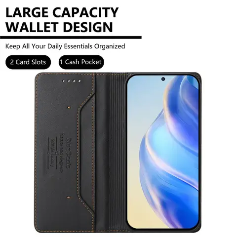 Lyxigt stöldskyddande plånboksfodral med flipfodral till Samsung Galaxy S20 FE Ultra S10 S9 Lite S8 Plus S7 S6 Edge läderfodral 10 best sales S7 Edge-skal - №6