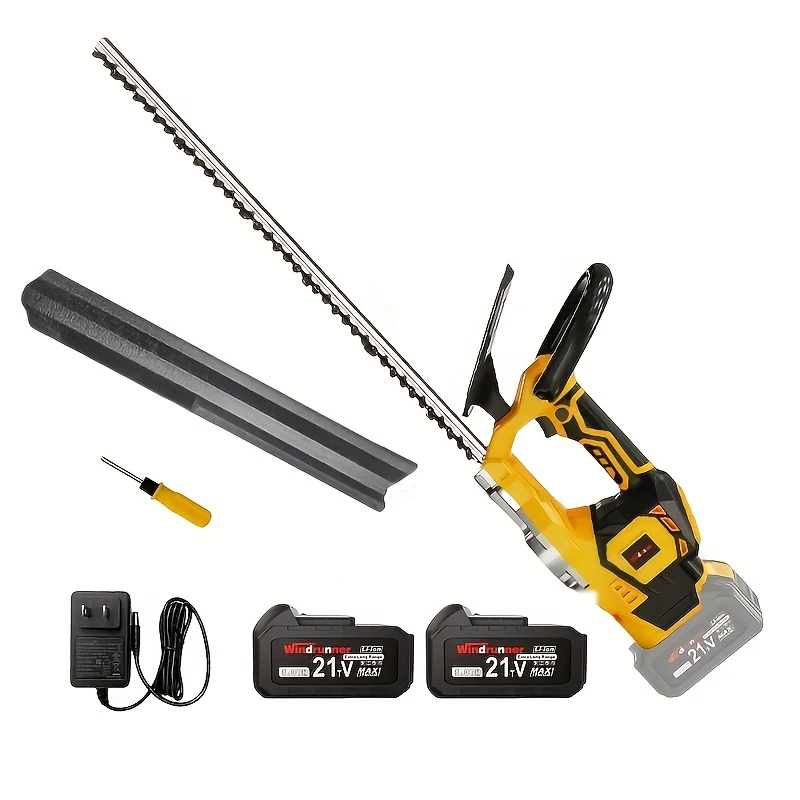 

Hedge Trimmer Cordless(Battery & Charger Included), Electric Handheld Bush Shrub Trimmer, with 3/4'' Cutting Capacity & 3000RPM