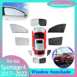 Full Car Sunshade for Kia Sportage 4 GT Line QL 2017~2022 Side Interior Window Parasol Pad Visor Cover Curtain Mat Accessories