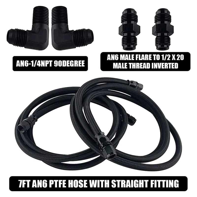 

Automatic Transmission Cooler AN6 -6AN Hoses Line Kit For GM 4L60E 4L65E TH350 TH400