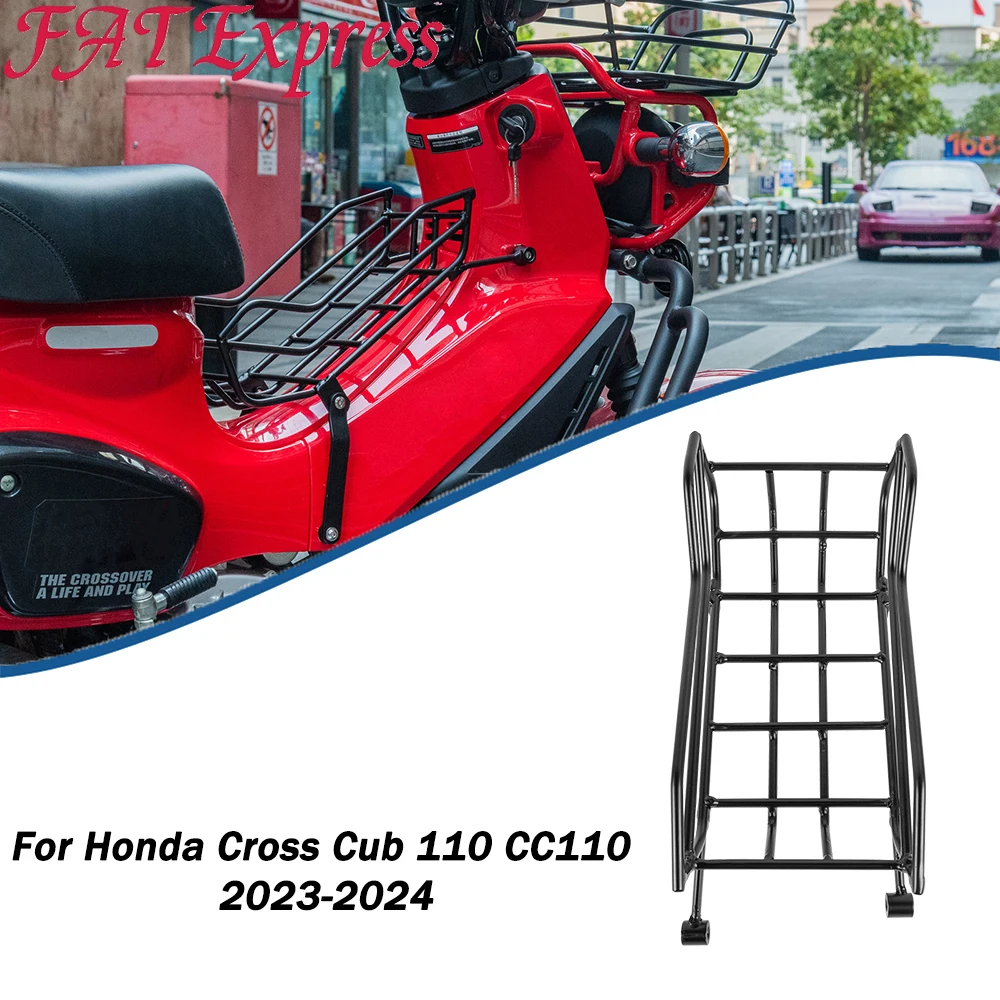 For Honda Cross Cub 110  CC110 2023-2024 Motorcycle Accessories Middle Shelf Holder Luggage Rack Carrier Support Holder Bracket