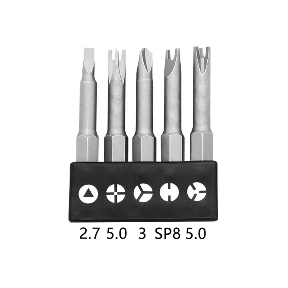 Binoax 4-13Pcs Special-shaped Screwdriver Set 50mm CRV U-shaped Y-Type Triangle Inner Cross Three Points Screwdriver Bit Tool