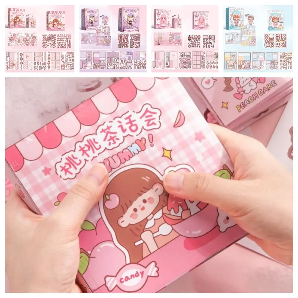 

Kawali Paper DIY Kids Quiet Book Girls Busy Book Material Package Girls Sticker Book Activity Books Handmade Toddlers