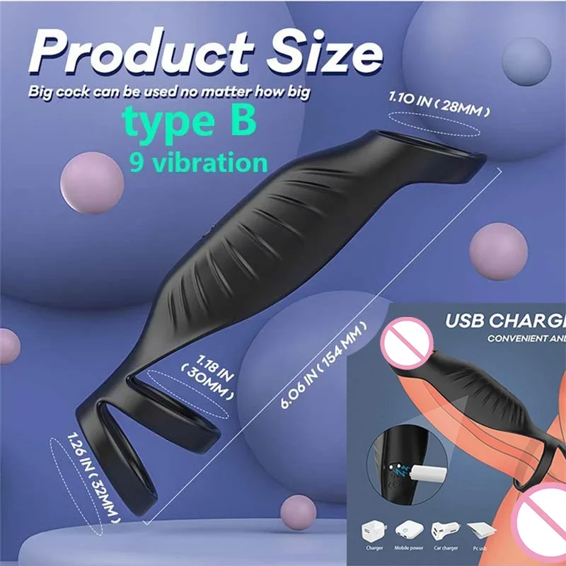 Suction Vibator Penis Ring Recon Masturbation Tool For Penis Enlargement Funs Intimate Toys For Husband For Adults Men Toys