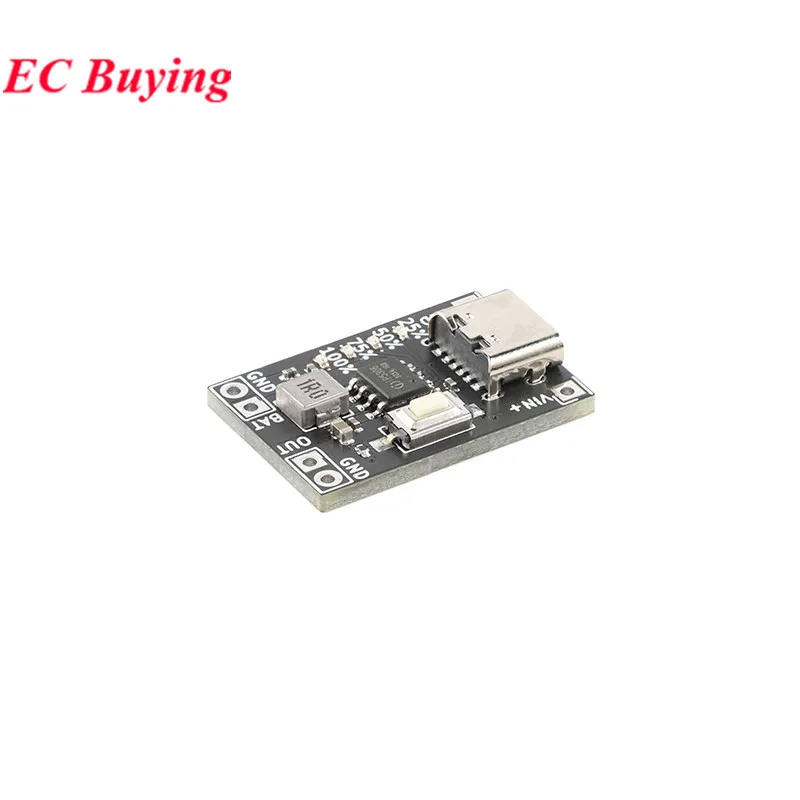 5Pcs/1 5V 2A Step Up Charge-discharge Integrat Power Module Type-C USB Boost Board Charging Discharging for 4.2V Lithium Battery