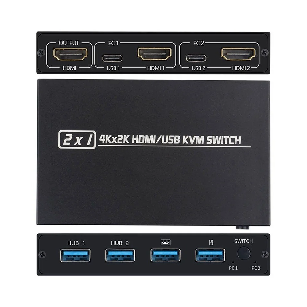 HDMI kvmスイッチ,4ポート,USB,vgaスイッチャー,スプリッターボックス,プリンター,キーボード,マウス用