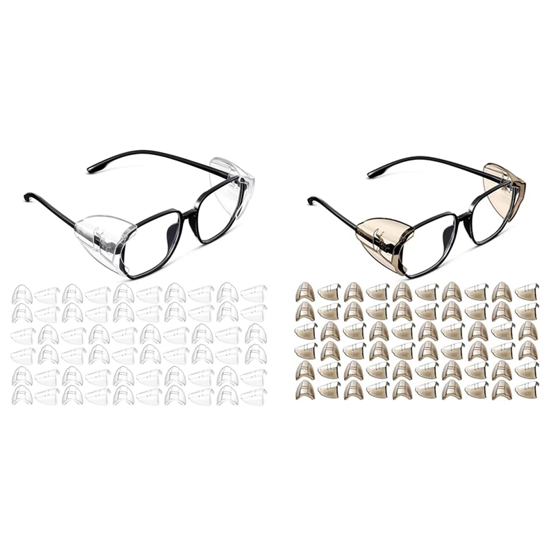 ABFA-Safety Glasses Side Shields For Prescription Eyeglasses Slipon Sideshields Side Guards