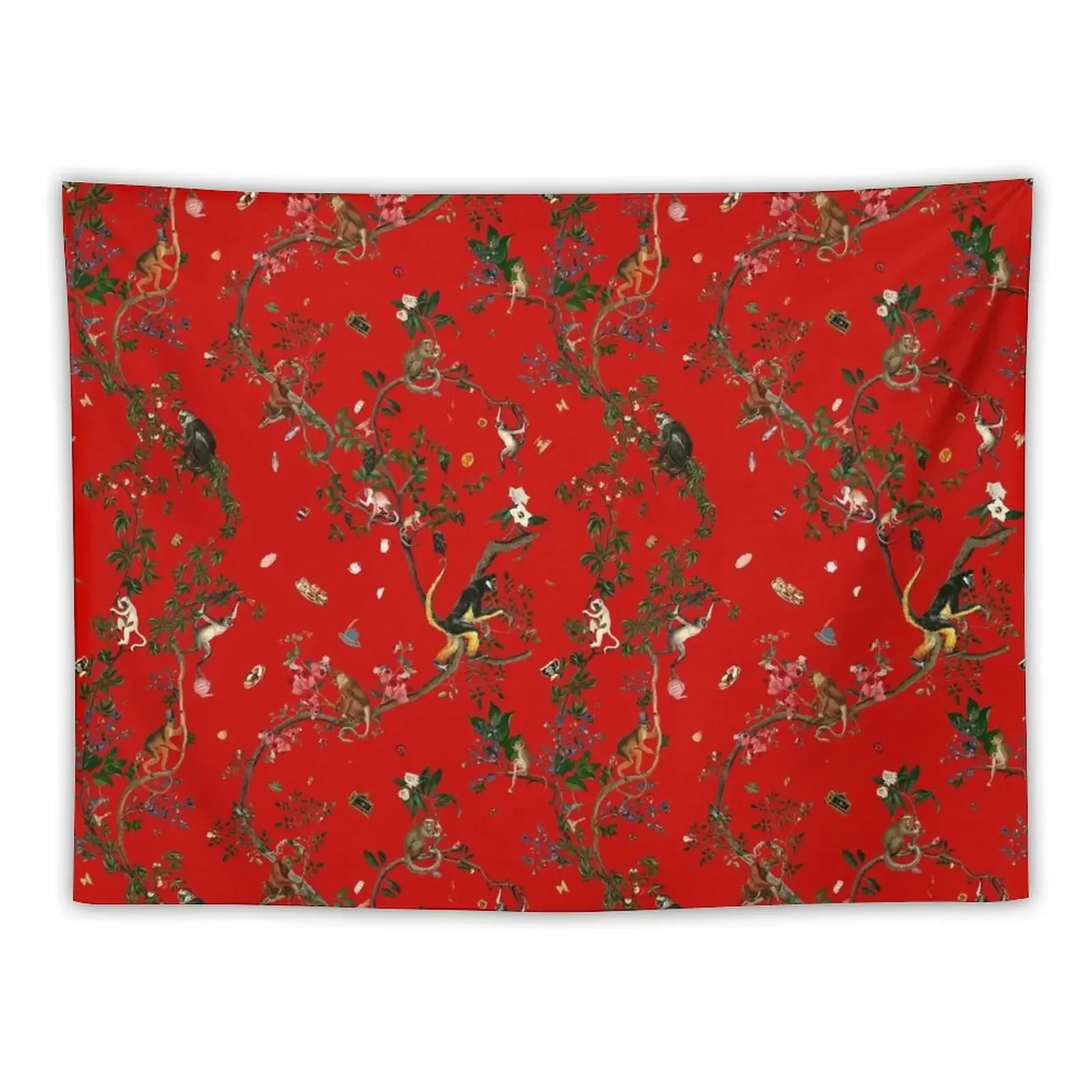 

Monkey World Red Tapestry Decoration For Home Wall Decoration Tapestry