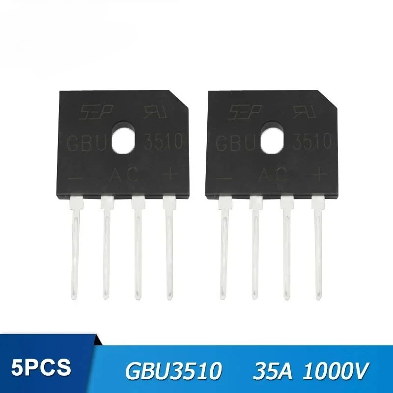 5PCS High quality Diode Bridge Rectifier GBJ1510 GBJ2510 GBJ3510 GBU1510 GBU3510 15A 25A 35A 1000V Rectifiers Diodes