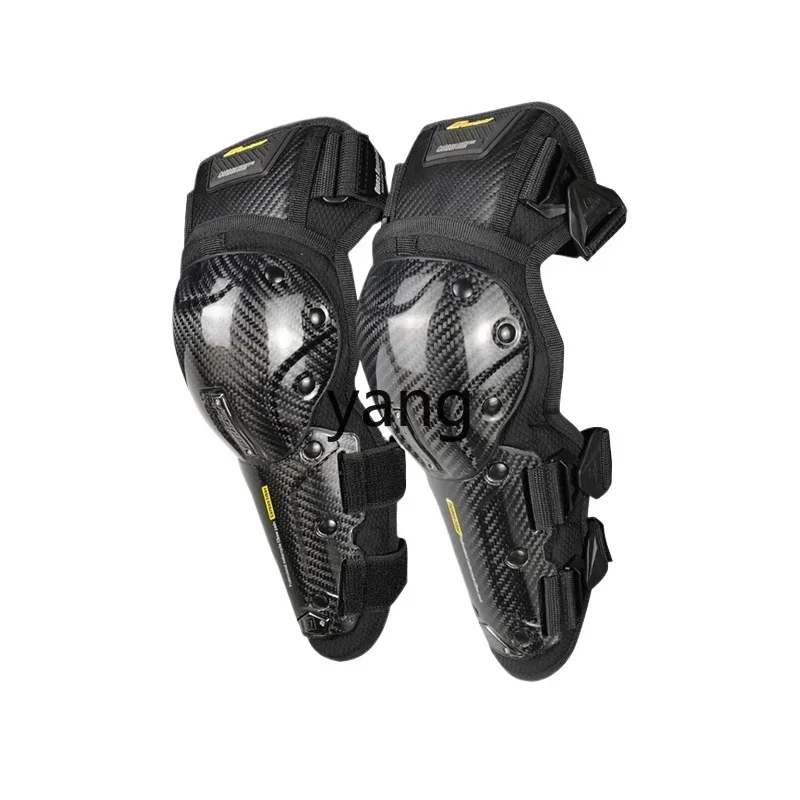 

Yjq motorcycle carbon fiber knee pads elbow pads four seasons men's cycling locomotive anti-drop windproof protective gear